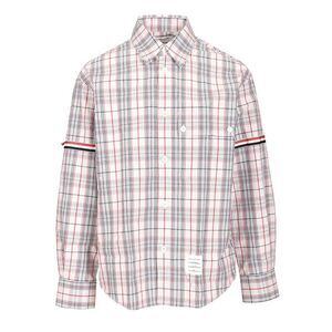Thom Browne Men Oversized Cotton Poplin Shirt